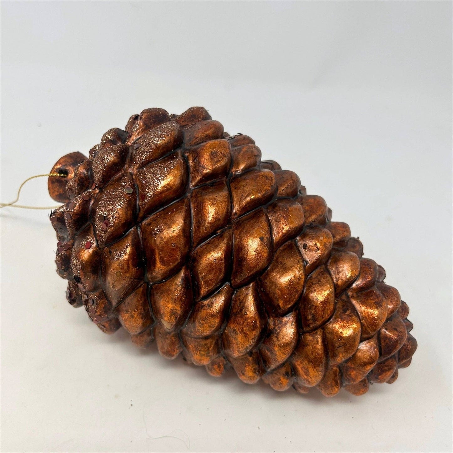 8" Bronze Metallic Pinecone Orn