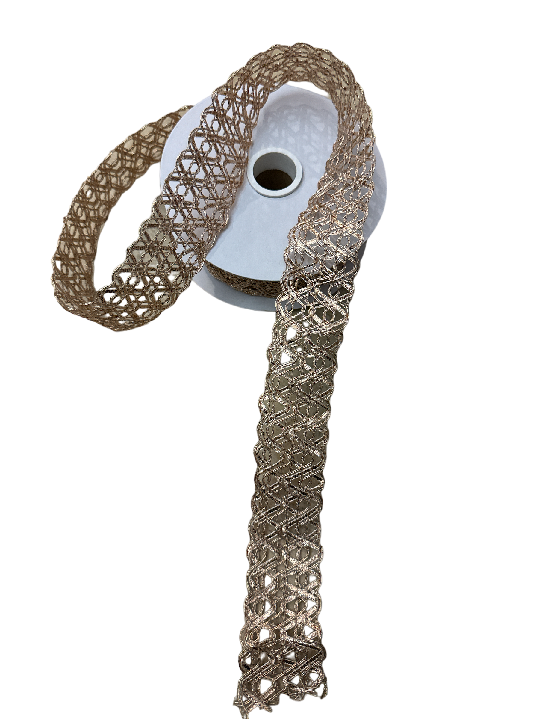 Lurex Rose Gold Ribbon - The Sandy Santa