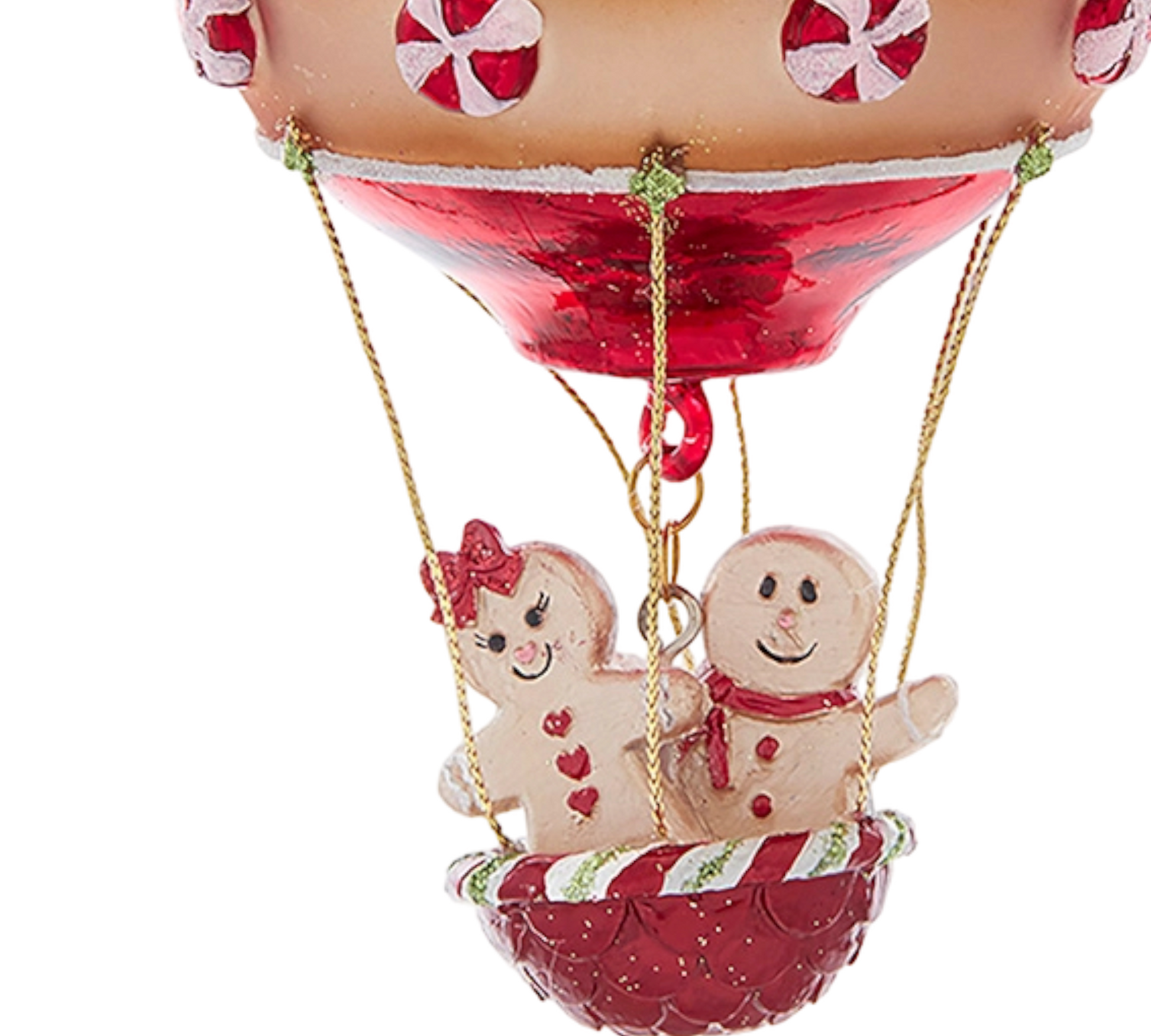 Gingerbread Hot Air Balloon Ornament - The Sandy Santa