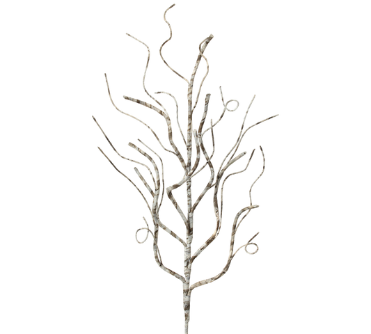 Frosted Birch Wrapped Branch - The Sandy Santa