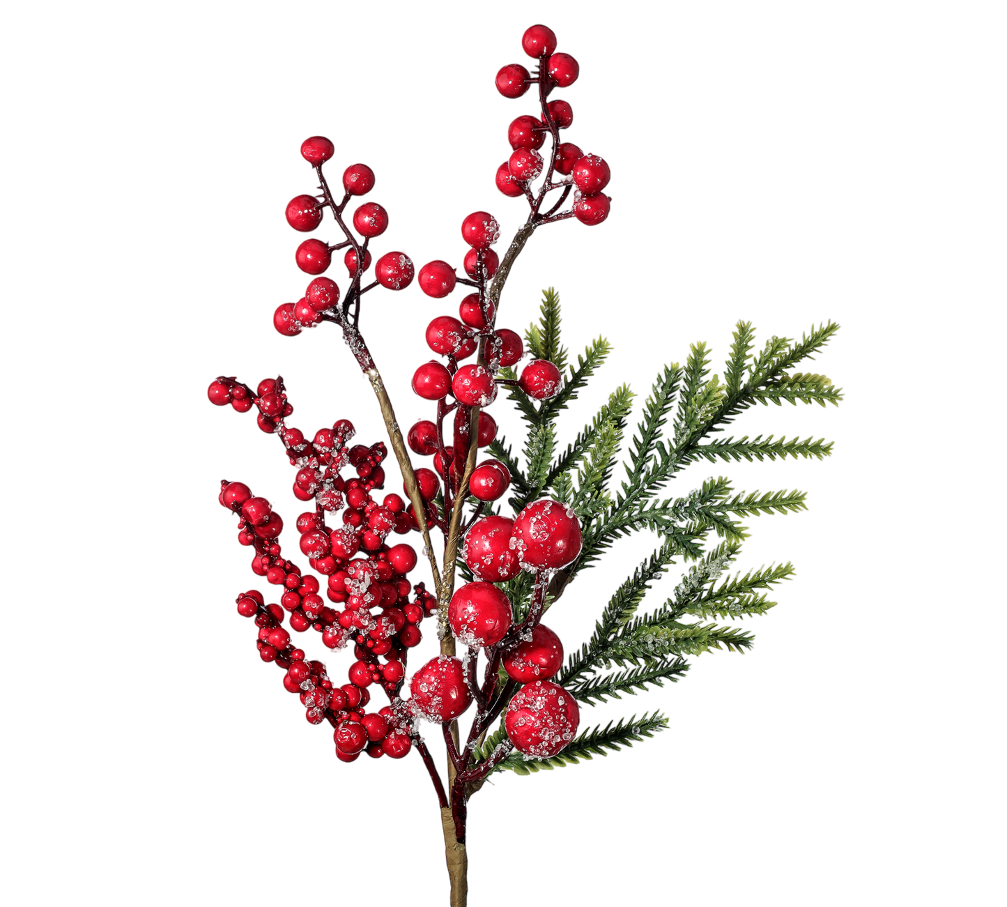 Frosted Berry Mini Spruce Spray - The Sandy Santa