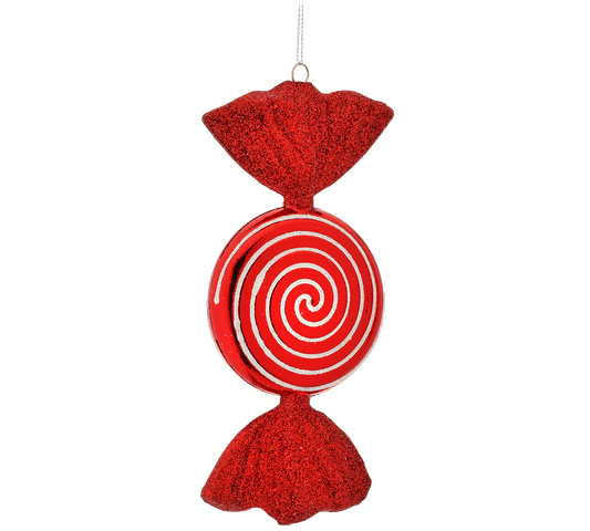 Candy Stripe Candy Ornament - The Sandy Santa