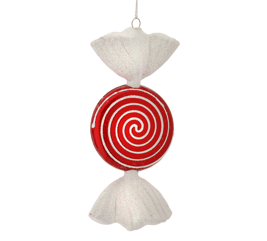 Candy Stripe Candy Ornament - The Sandy Santa
