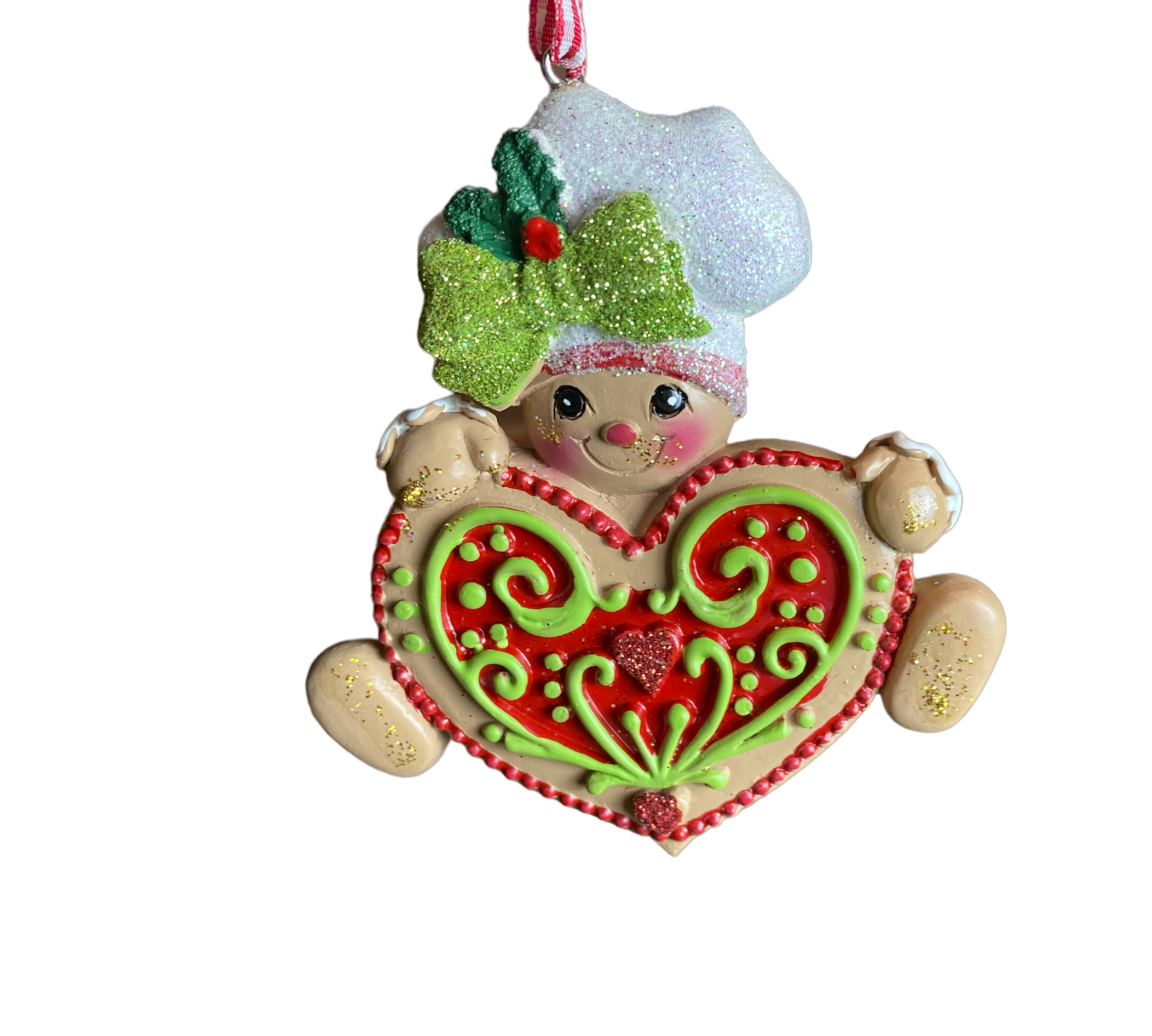 Gingerbread w/Cookie Ornament - The Sandy Santa
