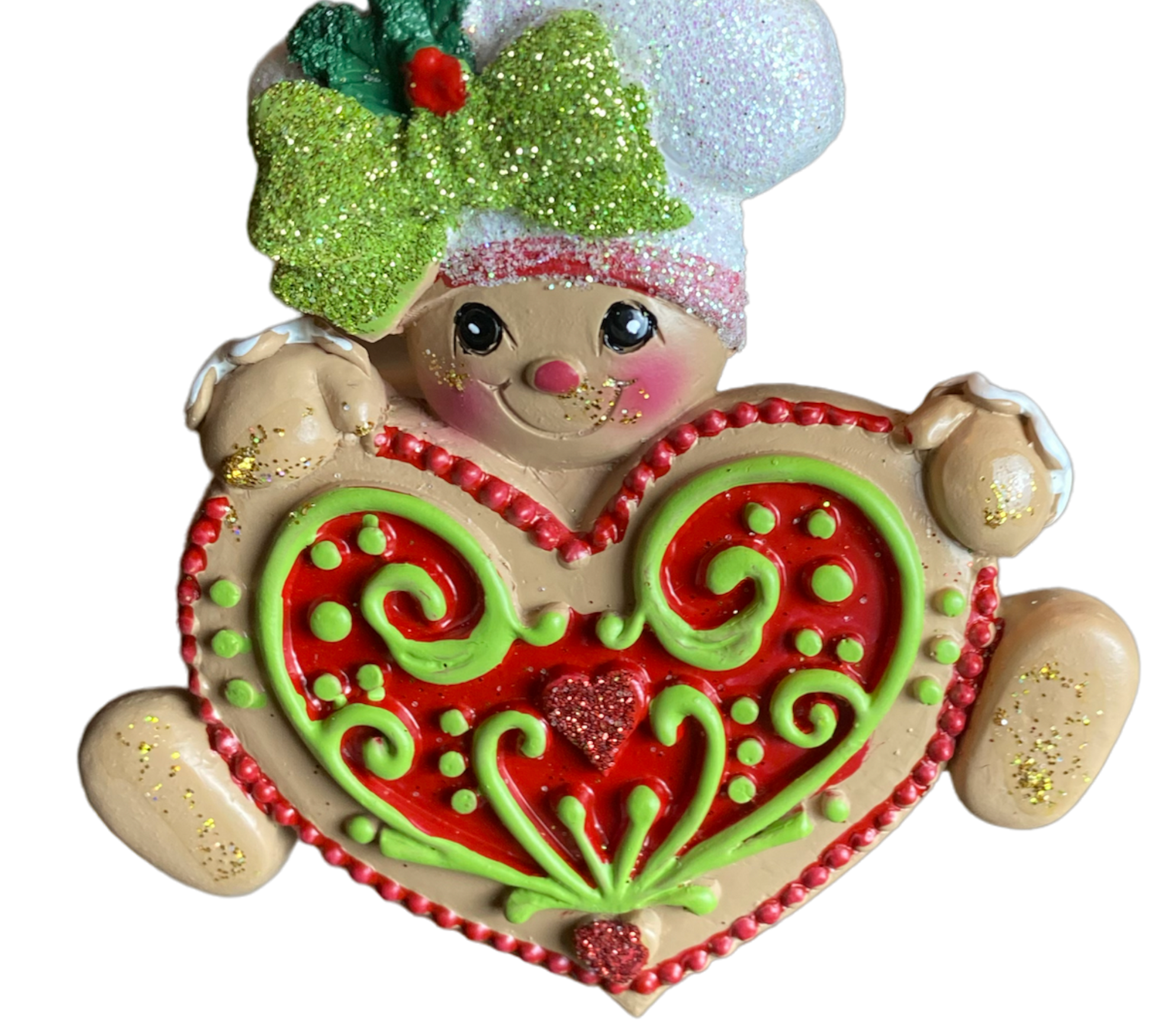 Gingerbread w/Cookie Ornament - The Sandy Santa