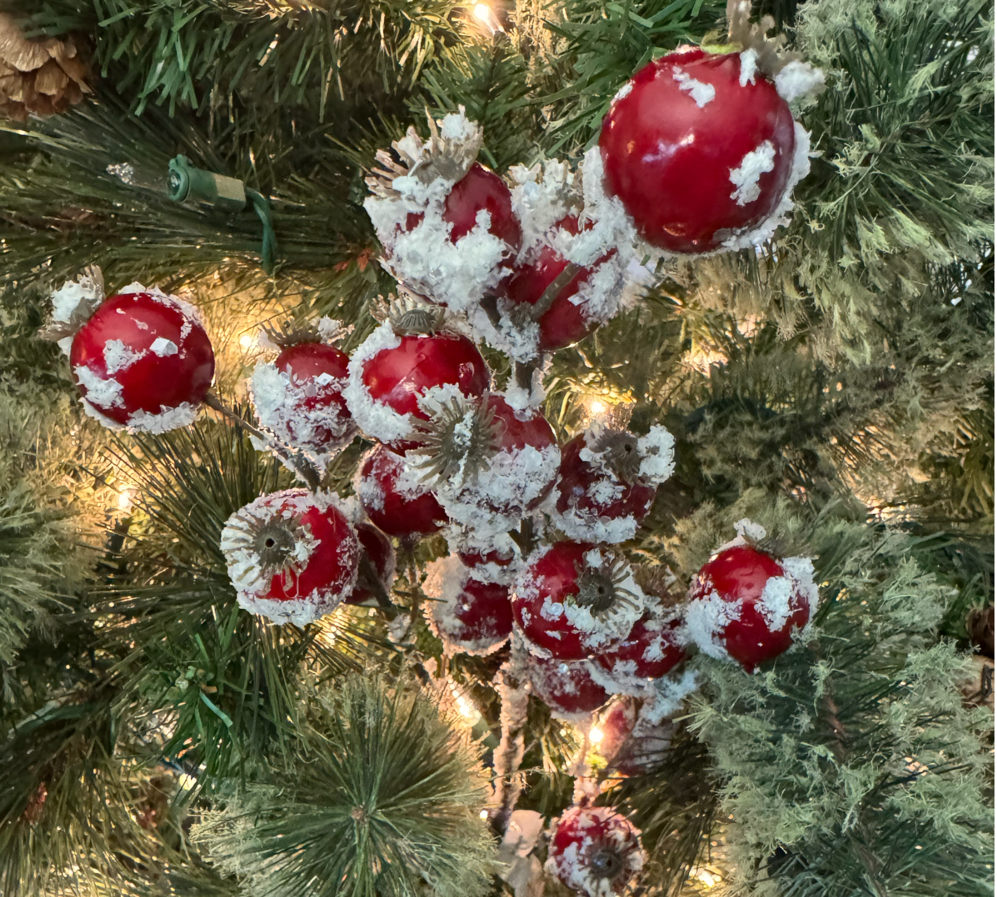 Snow Crabapple Spray - The Sandy Santa