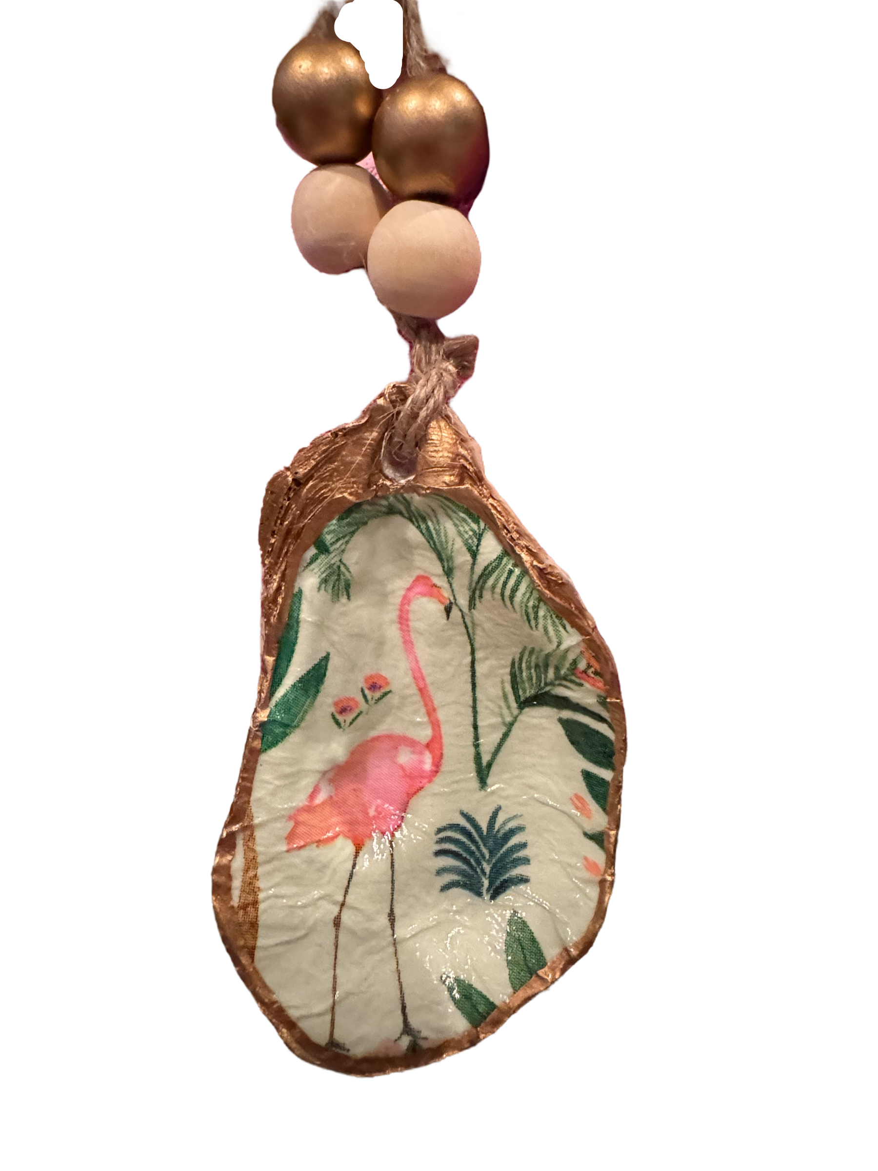 Flamingos in Paradise - standing flamingo - The Sandy Santa