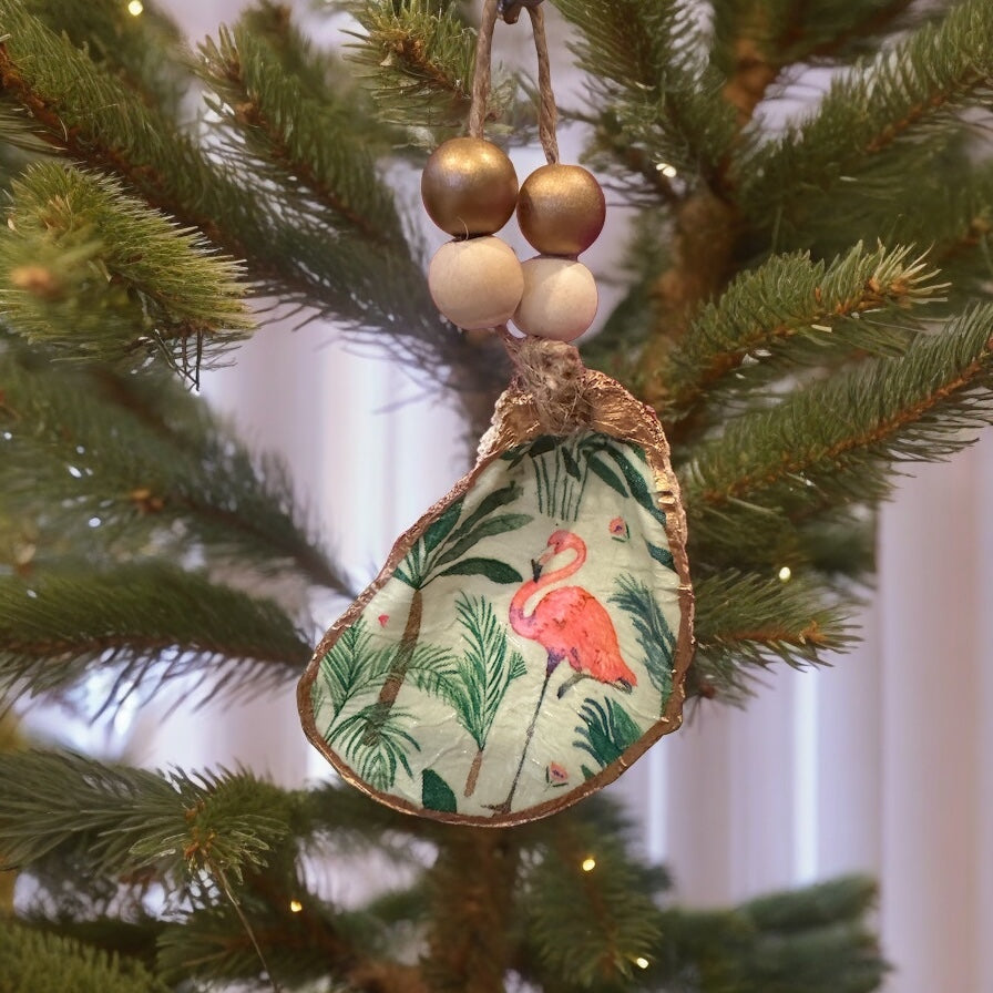 Flamingos in Paradise - sleeping flamingo - The Sandy Santa