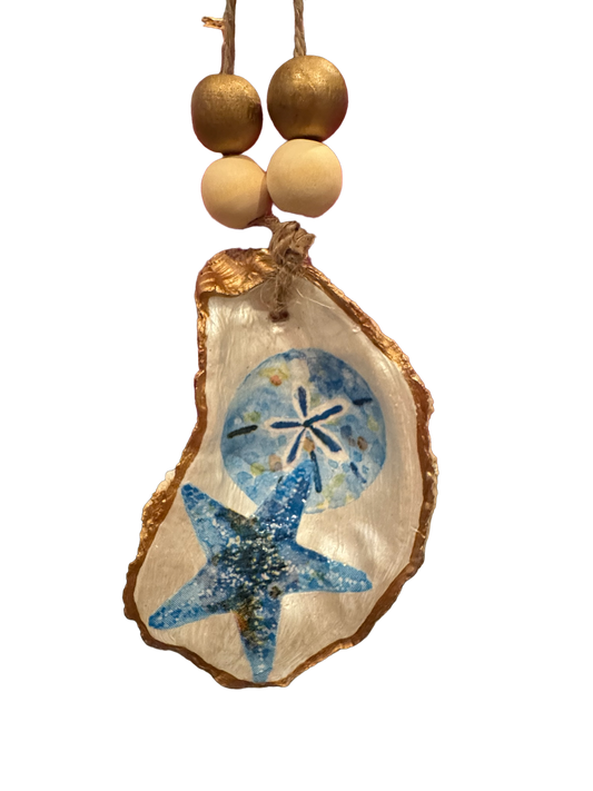 Coastal Charm - Starfish/Sand dollar - The Sandy Santa