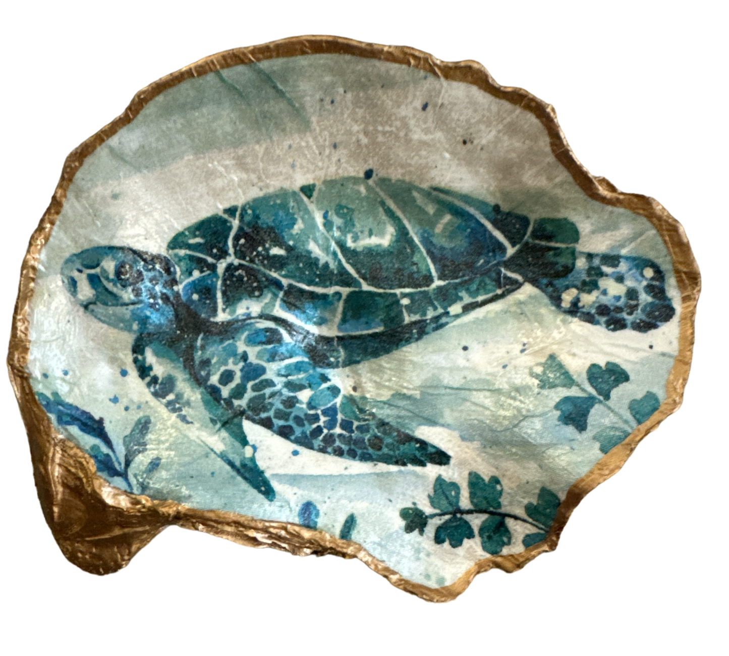 Sea Turtle - Large (Teal) - The Sandy Santa