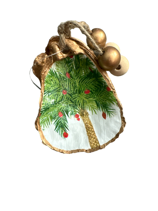 Tropical Tidings - red ornaments - The Sandy Santa
