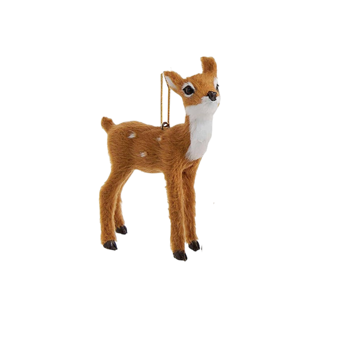 3" Furry Brown Deer - The Sandy Santa