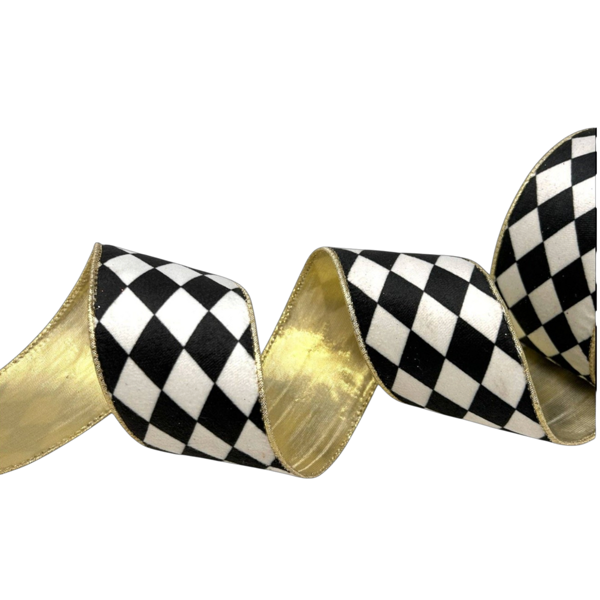 2.5" Harlequin Print Ribbon