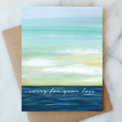 Ocean Sorry For Your Loss Greeting Card | Sympathy - The Sandy Santa