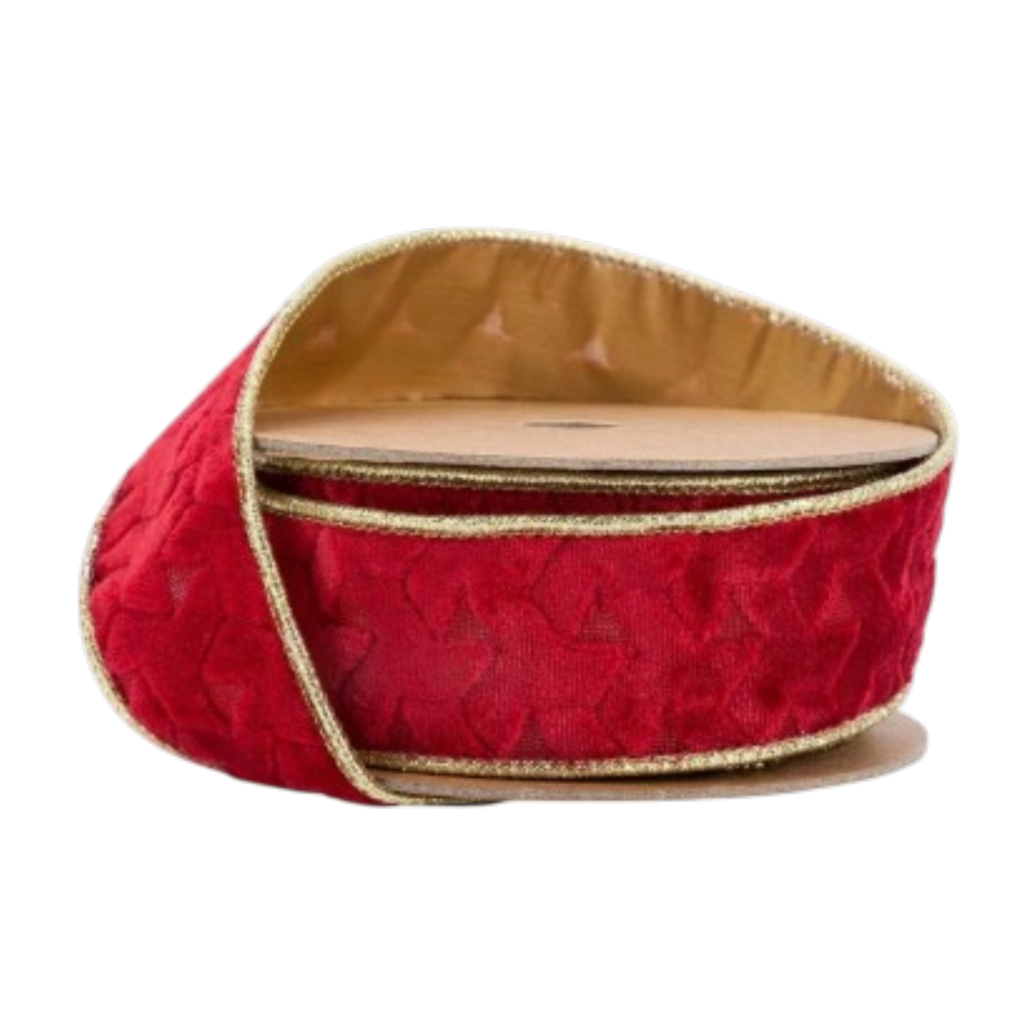 1 1/2" Red Velvet Wired Ribbon