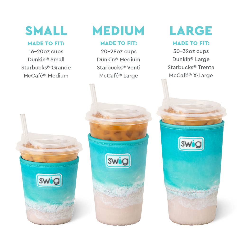 High Tide Iced Cup Coolie (Small) - The Sandy Santa