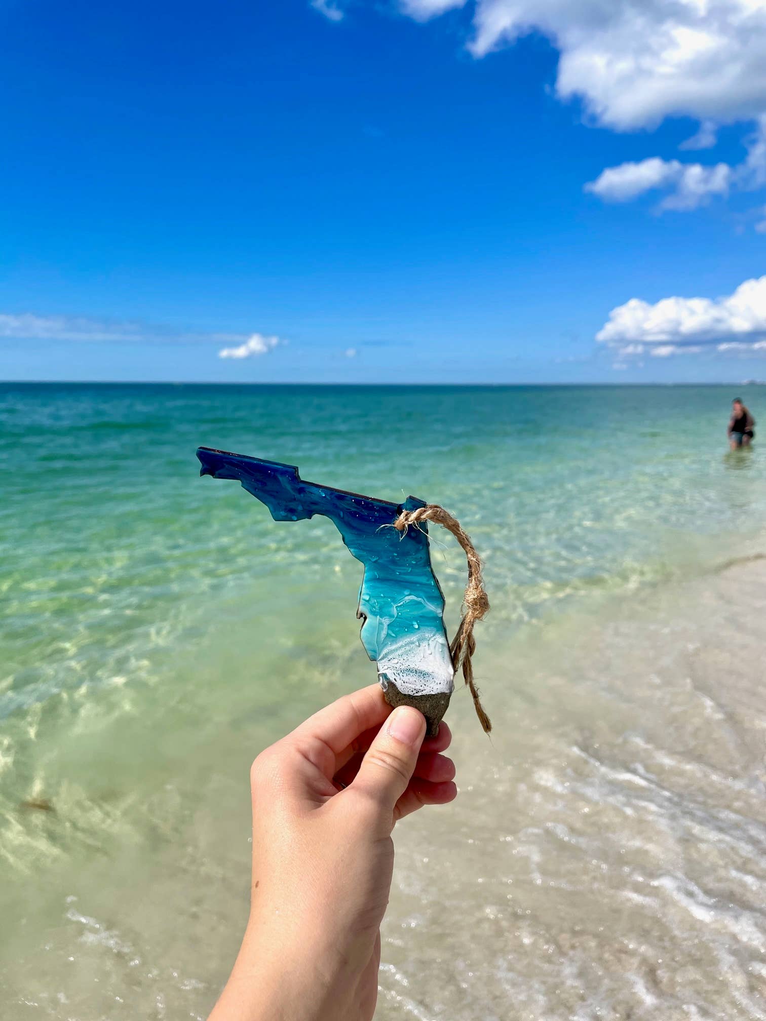 Florida Christmas Ornament - The Sandy Santa