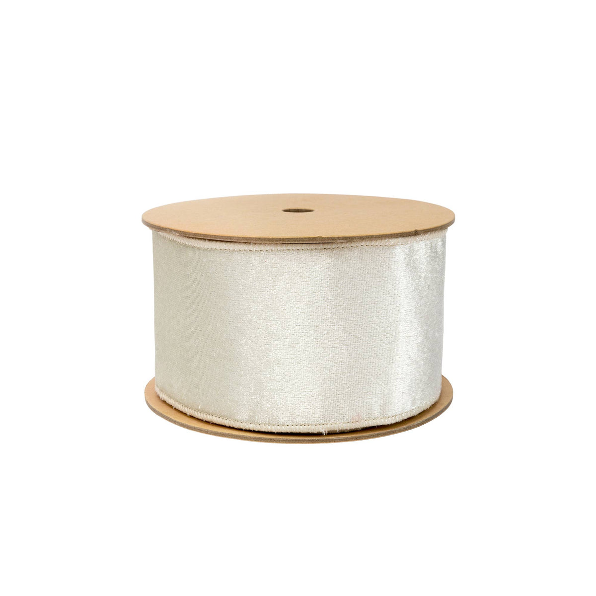 2 1/2" Velvet Gold/Ivory Ribbon