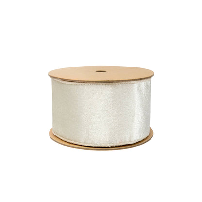 2 1/2" Velvet Gold/Ivory Ribbon