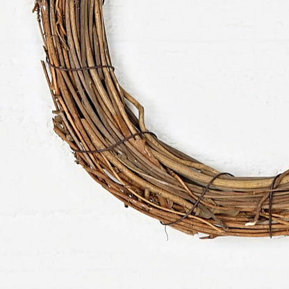 Natural Angel Vine Ring Wreath - The Sandy Santa
