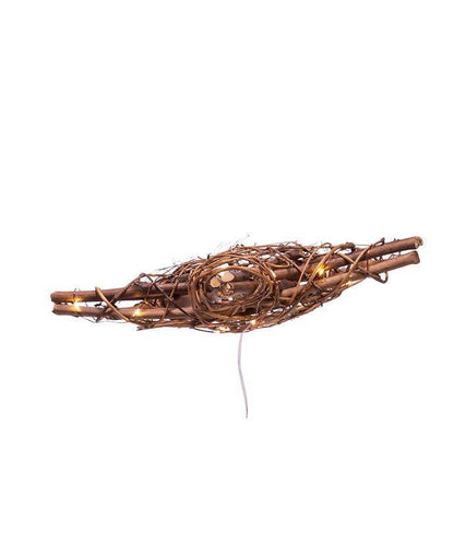 Fairy Lite Rattan Star Tree Topper - The Sandy Santa