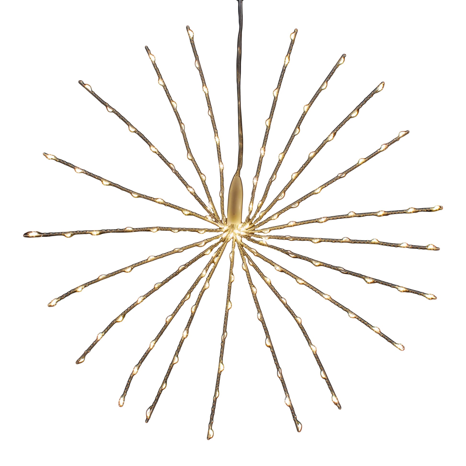 16" 3D STARBURST LIGHTS W/160 WW LED - The Sandy Santa