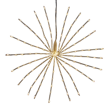 16" 3D STARBURST LIGHTS W/160 WW LED - The Sandy Santa