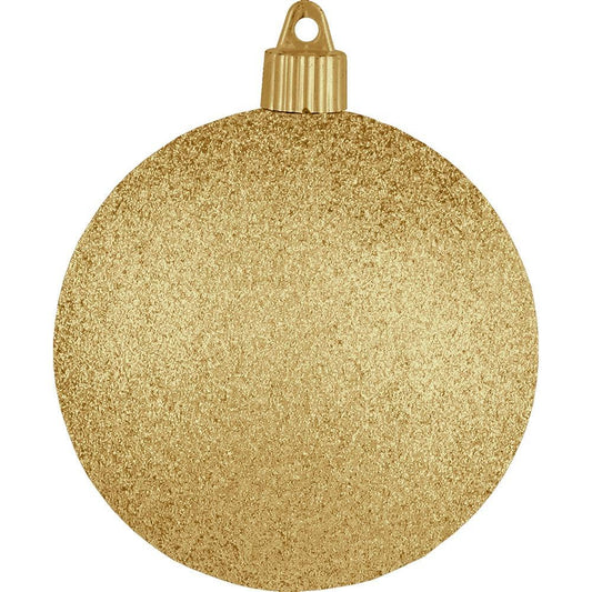 4" Gold Glitter ornament