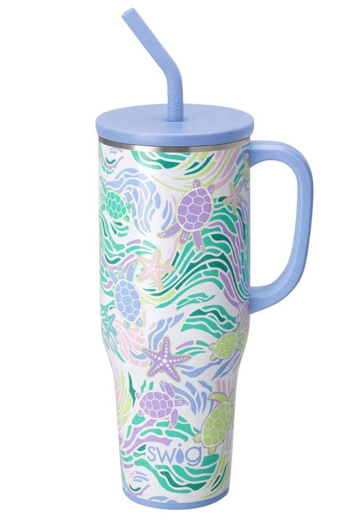 Sea Swirl Mega Mug (40oz) - The Sandy Santa