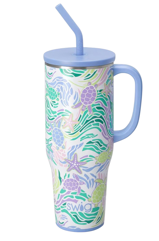 Sea Swirl Mega Mug (40oz) - The Sandy Santa