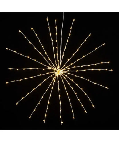 16" 3D STARBURST LIGHTS W/160 WW LED - The Sandy Santa