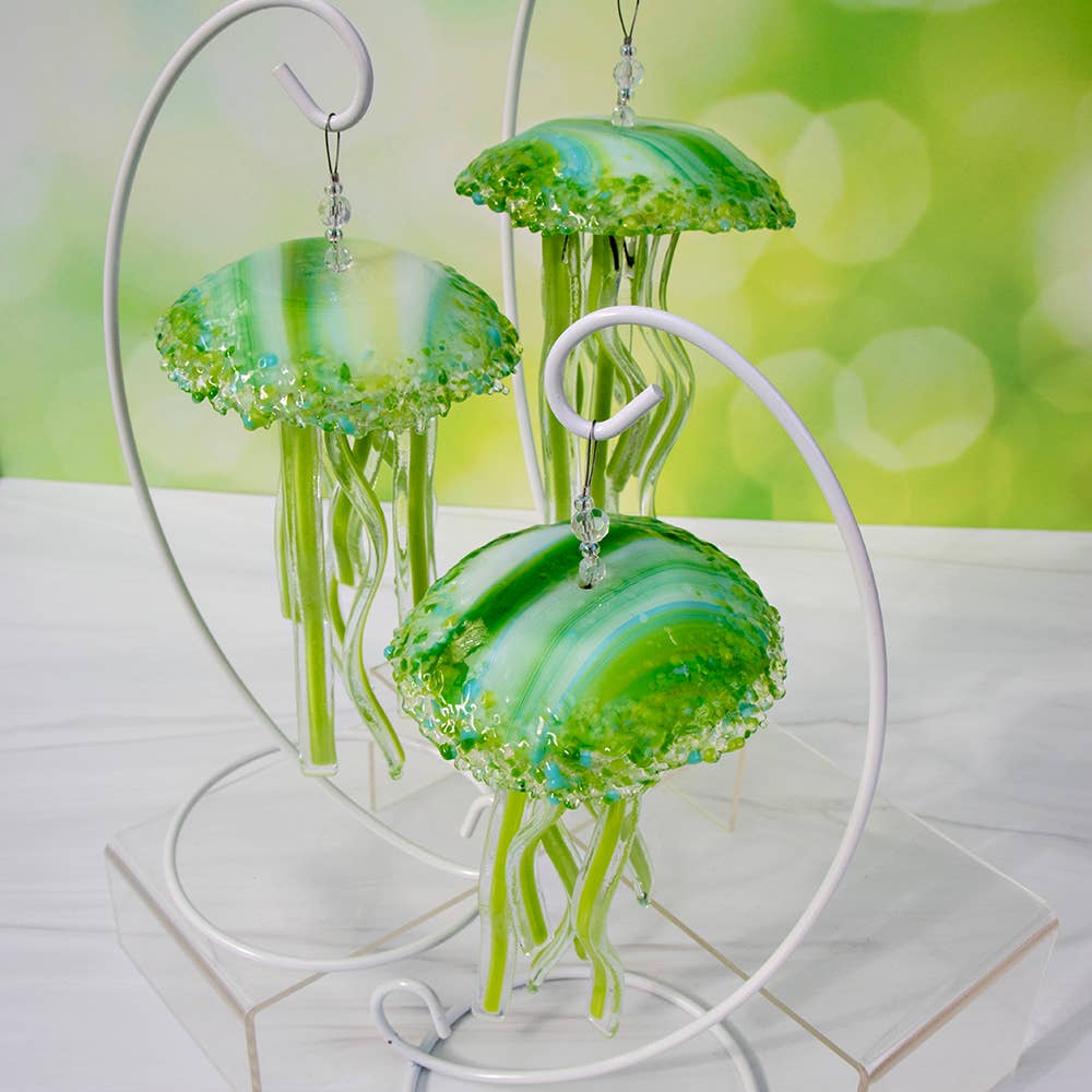 Baby Jellyfish Ornament - Lagoon Green - The Sandy Santa