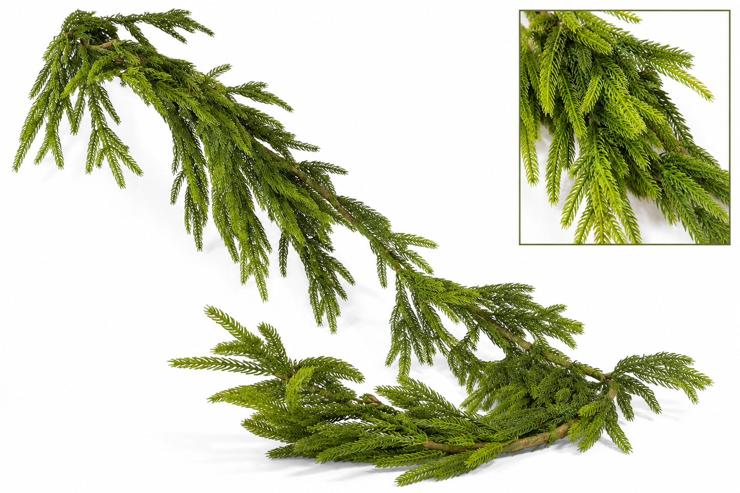 58” Natural Touch Norfolk Pine Garland