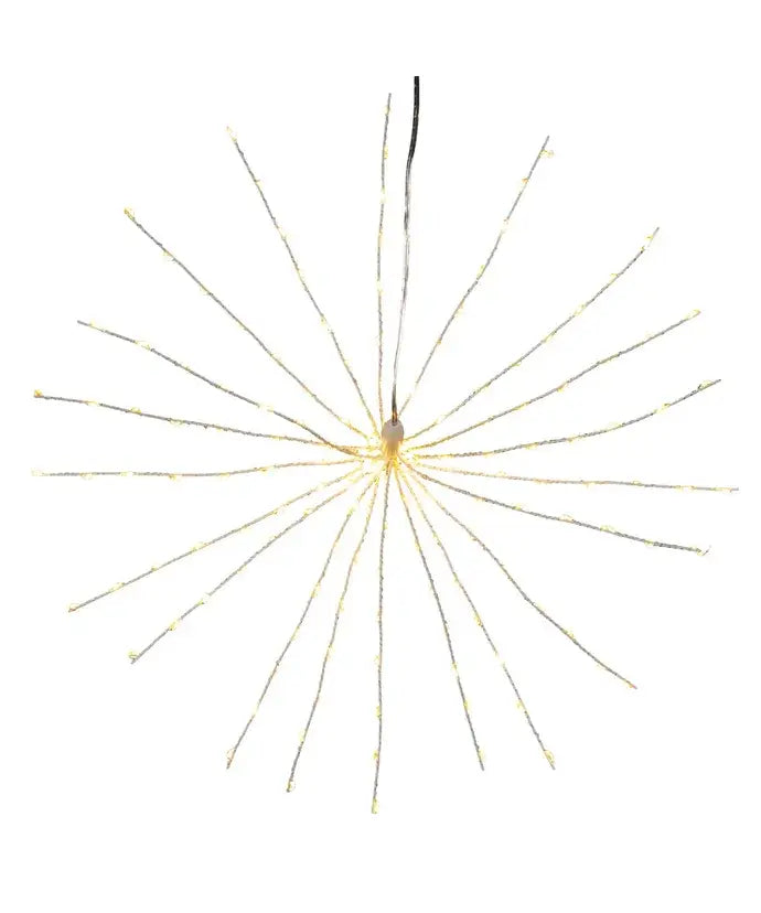 16" 3D STARBURST LIGHTS W/160 WW LED - The Sandy Santa