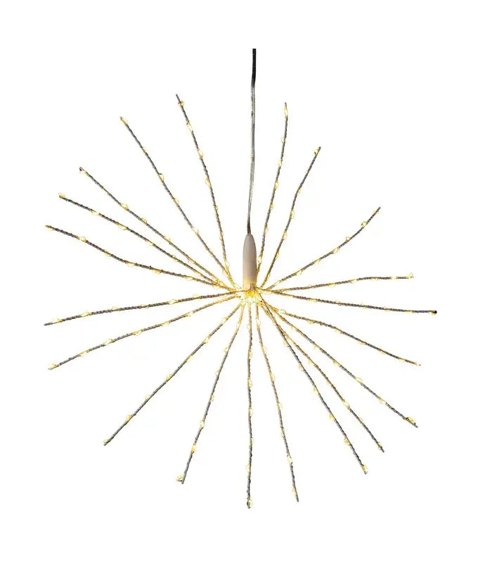 16" 3D STARBURST LIGHTS W/160 WW LED - The Sandy Santa