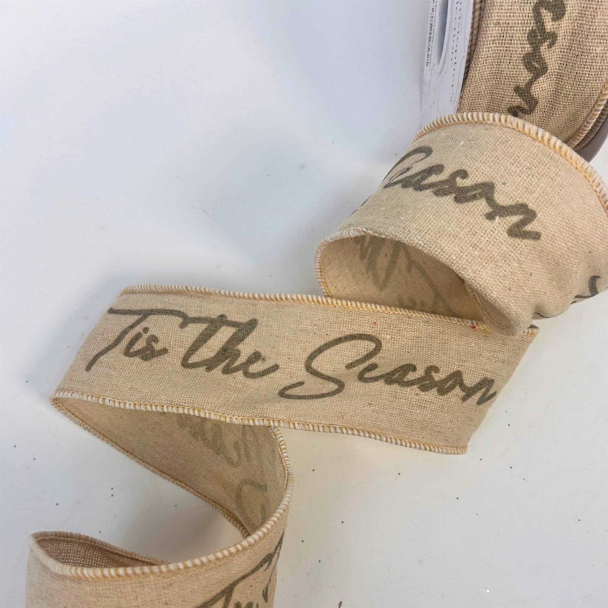Tis the Season Jute Ribbon - The Sandy Santa