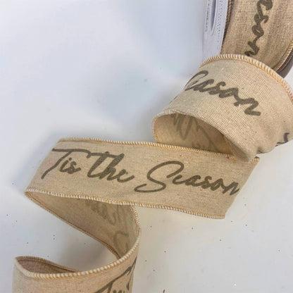 Tis the Season Jute Ribbon - The Sandy Santa