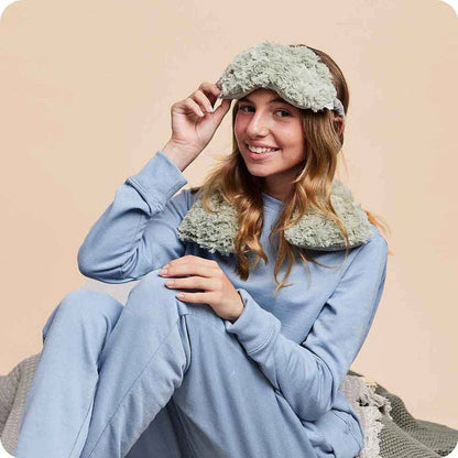 Curly Sage Green Warmies Neck Wrap - The Sandy Santa