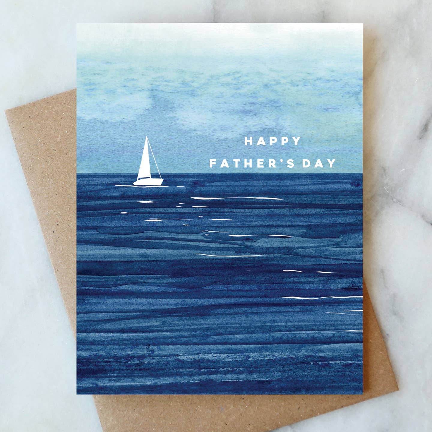 Sail Boat Father's Day Greeting Card | Dad & Seasonal Card - The Sandy Santa