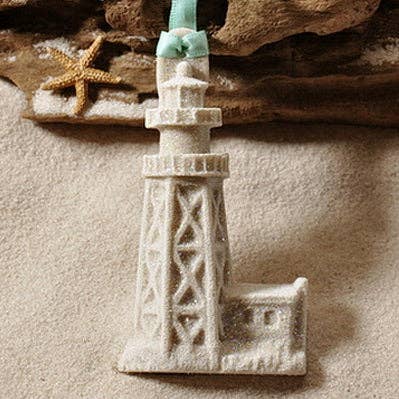 Sanibel Lighthouse Sand Ornament