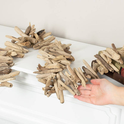 Natural Rustic Driftwood Coastal Garland - The Sandy Santa