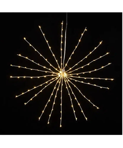 16" 3D STARBURST LIGHTS W/160 WW LED - The Sandy Santa