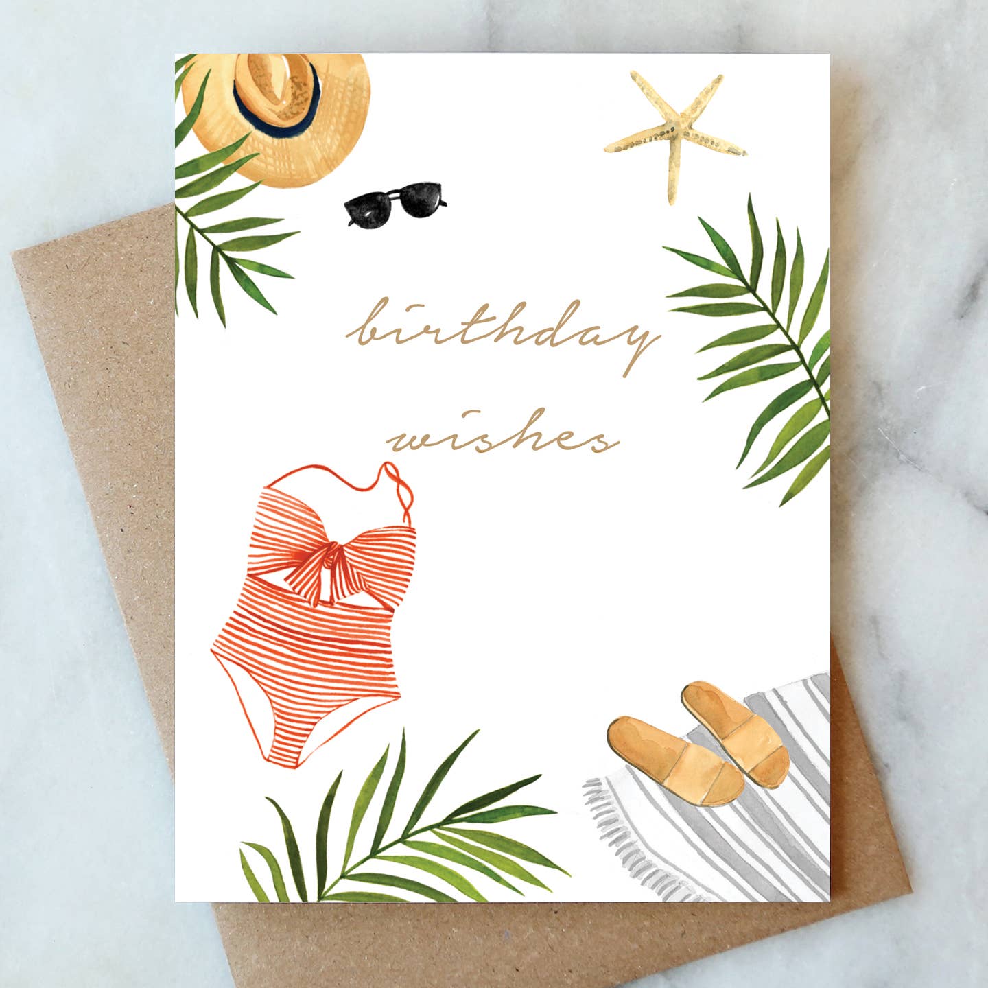 Birthday Wishes Greeting Card - The Sandy Santa