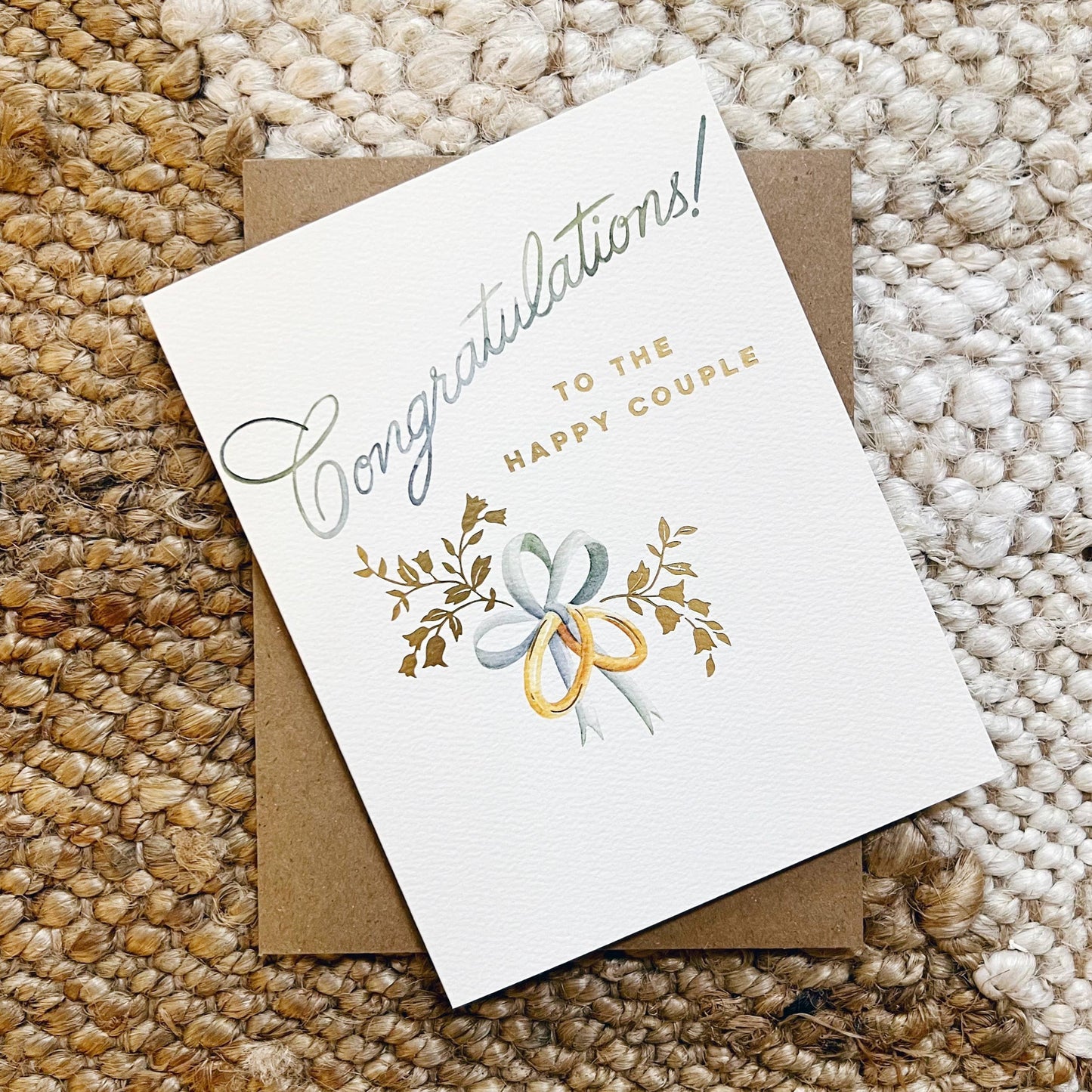 Wedding Rings Greeting Card | Wedding Card - The Sandy Santa