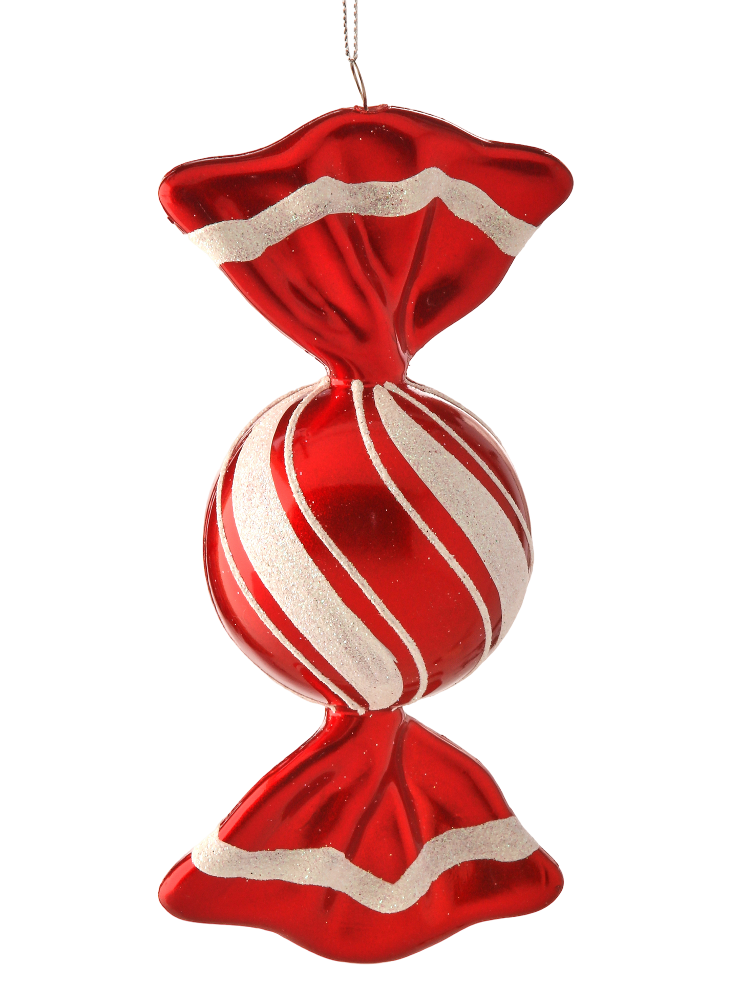 Peppermint Candy Round Twist Ornament - NEW - The Sandy Santa