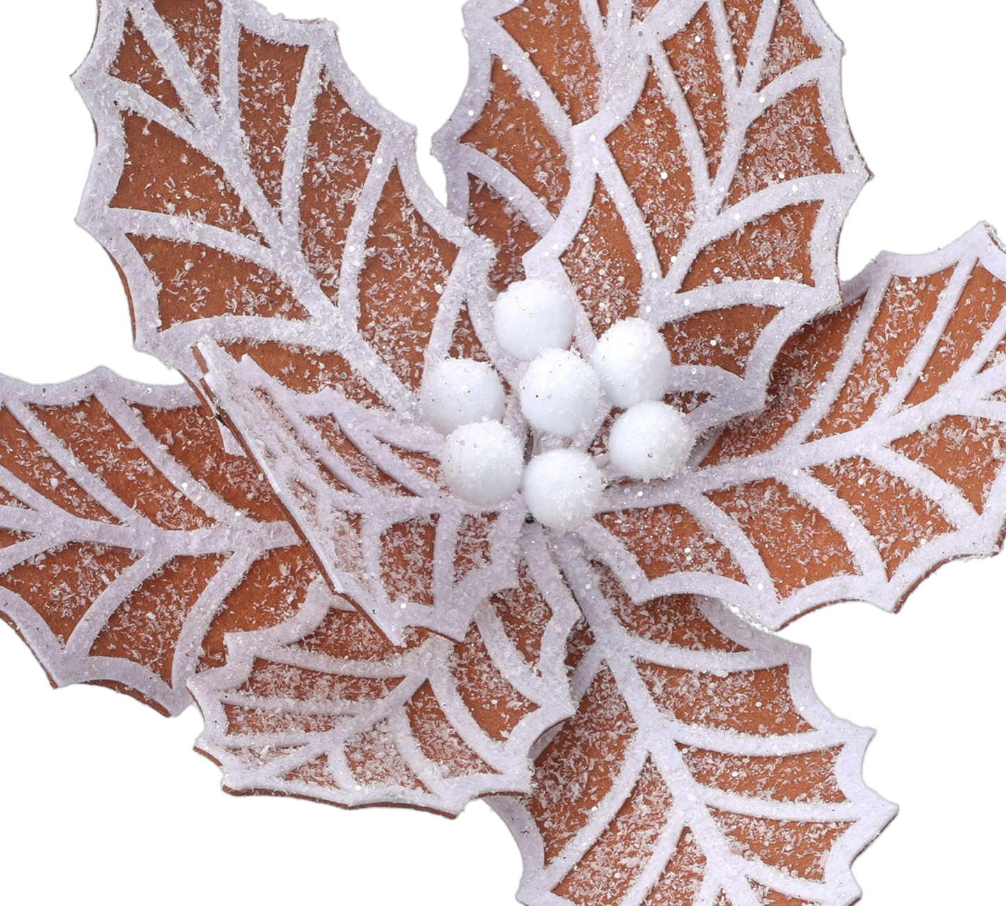 Brown Gingerbread Poinsettia