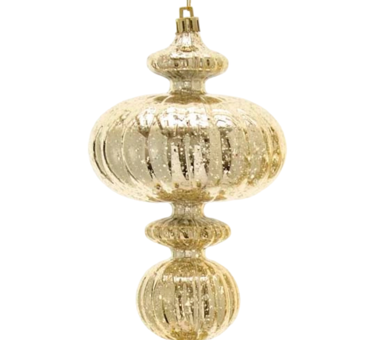 12" Gold Finial Ornament