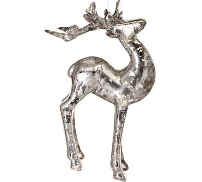 Acrylic Silver/Mercury Deer Ornament