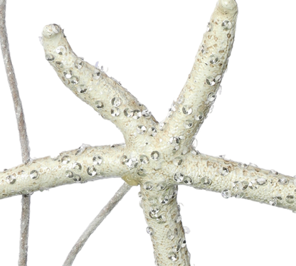 Beaded Sequin Triple Starfish Spray