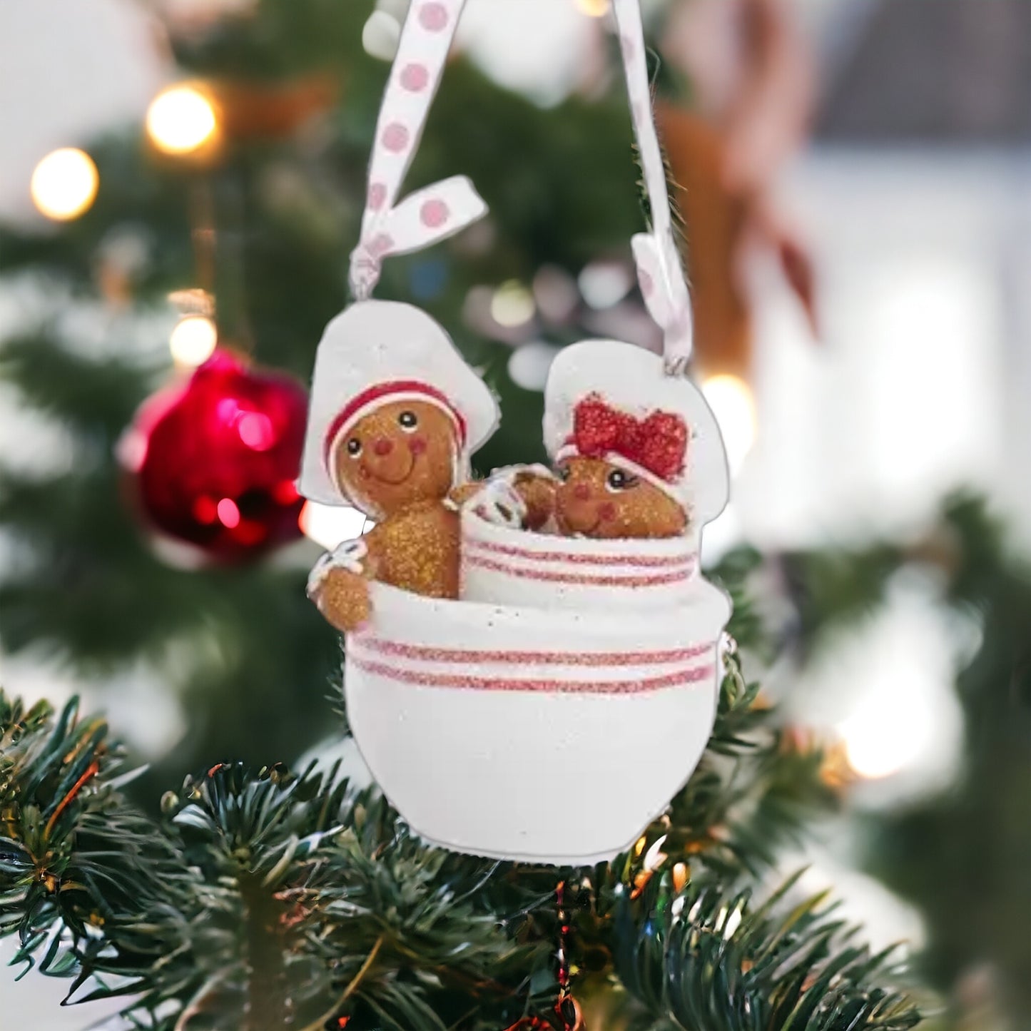 Resin Gingerbread Ornament, Mixing Bowls